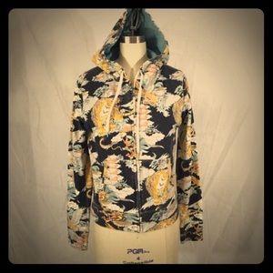 Lucky brand Eastern print Stunner Hoodie